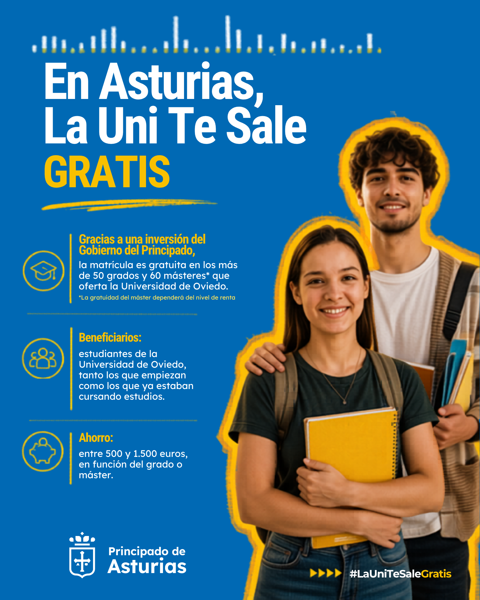 Campaña matrícula universitaria gratuita